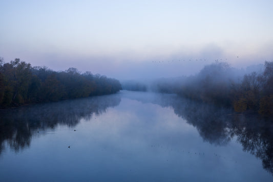 Hidden River – Morning Fog – Valley Forge PA – Art Works Gallery