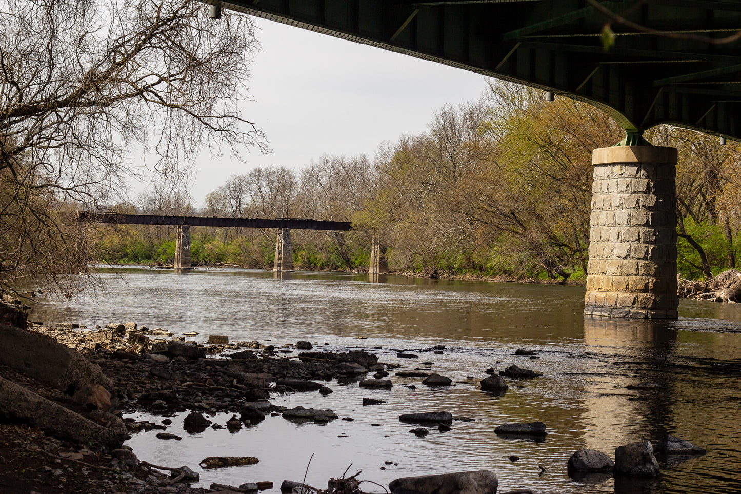 Hidden River – Bridge over Schuylkill – Pottstown PA – Art Works Gallery